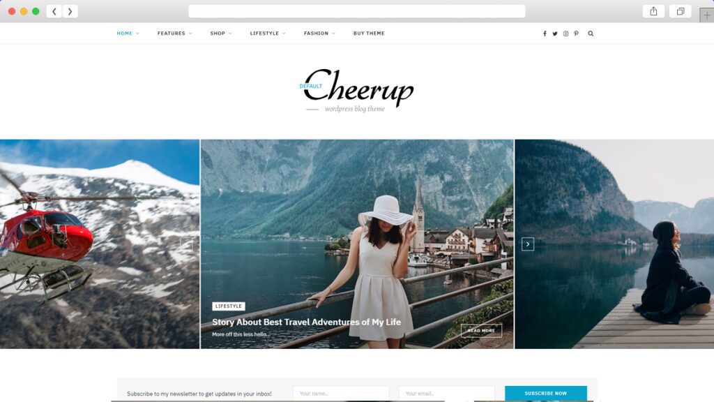 8. Cheerup AdSense Optimized WordPress Themes