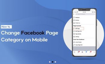 Change Facebook Page Category on Mobile