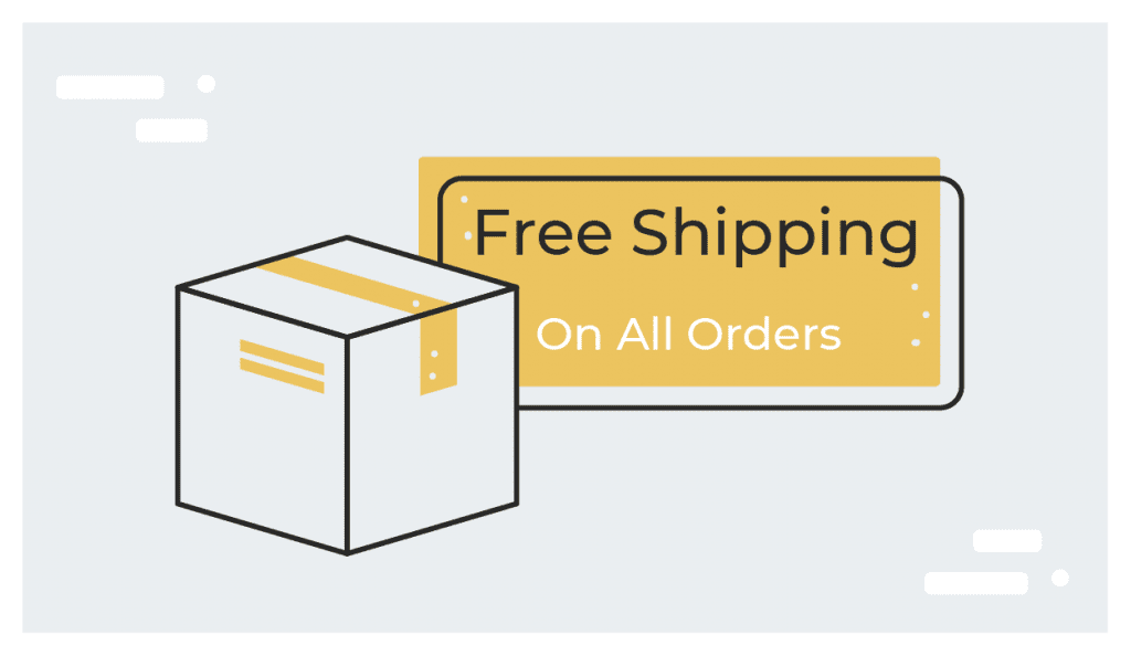 Free shipping and Free Returns Trust Badge
