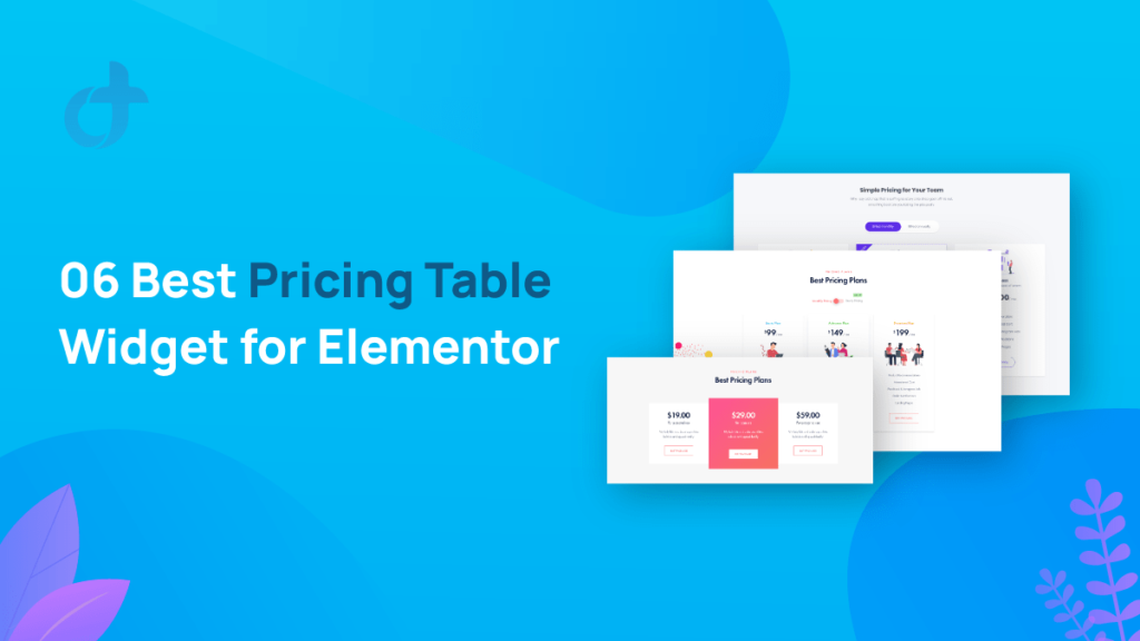 5+ Best Pricing Table Widget for Elementor in 2025 - DroitThemes