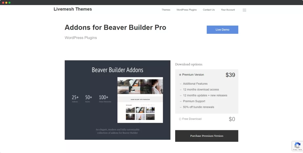 LiveMesh Addons for Beaver Builder – Pro