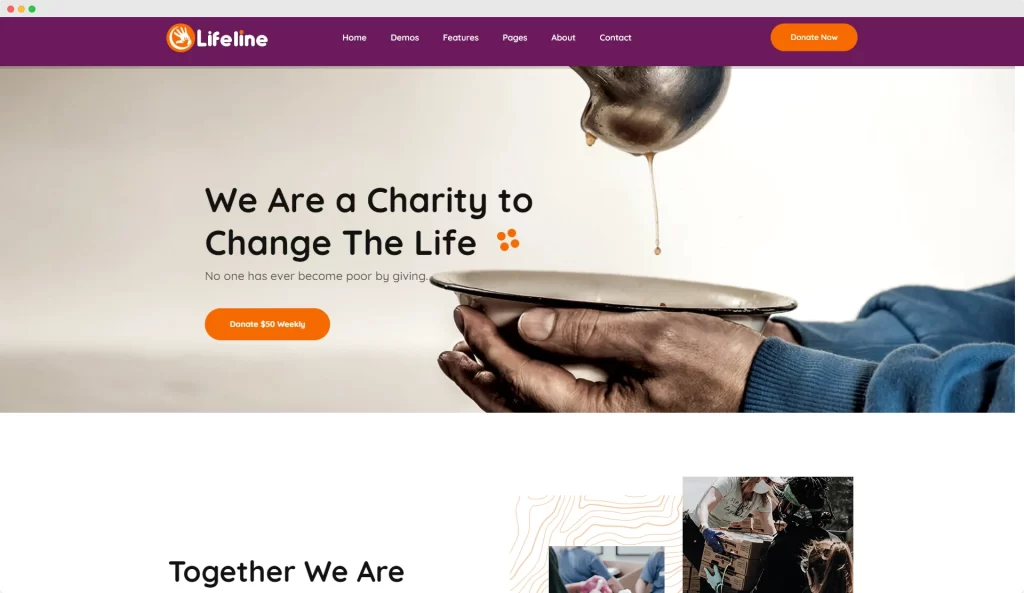 Lifeline - NGO WordPress Theme