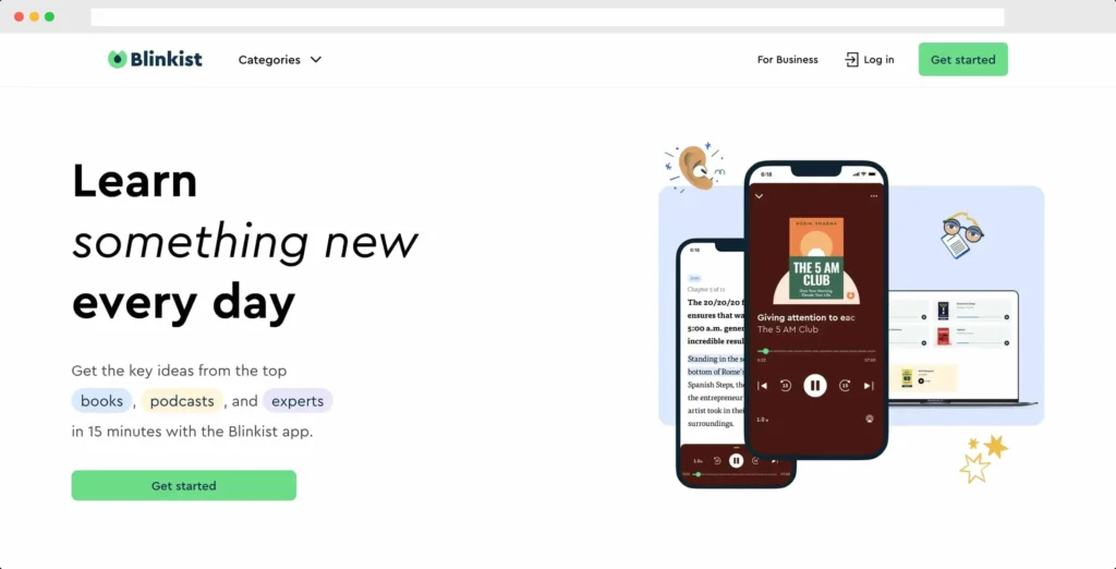 Blinkist - Shortform Alternatives